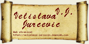 Velislava Jurčević vizit kartica